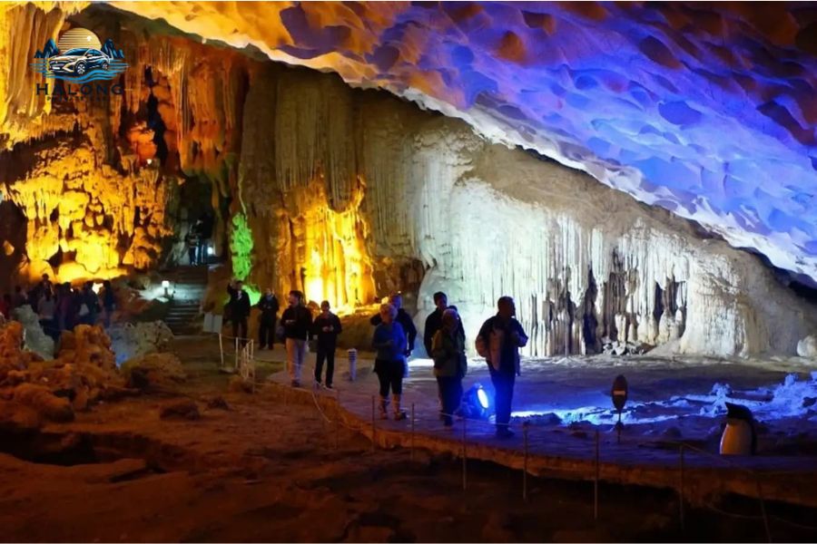 Thien Cung Cave in Halong Bay - Halong Private Car