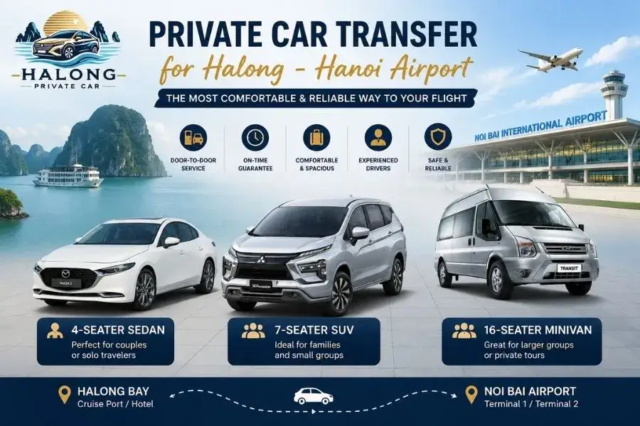 how to get from Halong Bay to Hanoi Airport - Halong Private Car