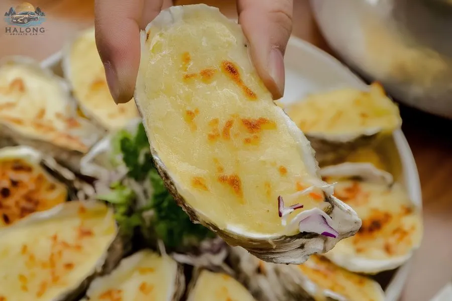 Grilled Oysters - Halong Private Car